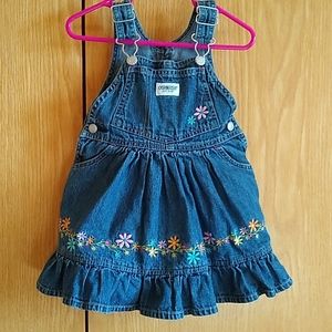 SUPER CUTE Oshkosh Denim Overalls Dress